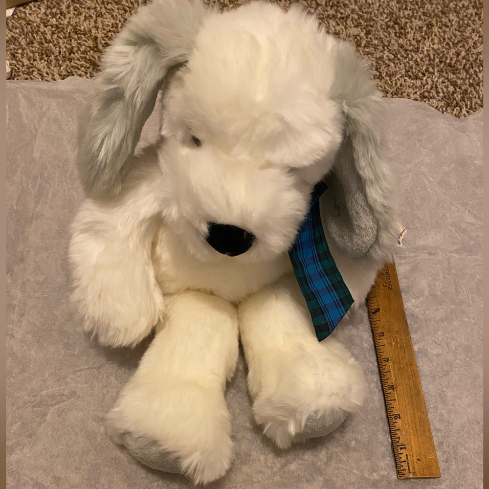 Russ Plush Dog Toy with Gray Ears - brand new